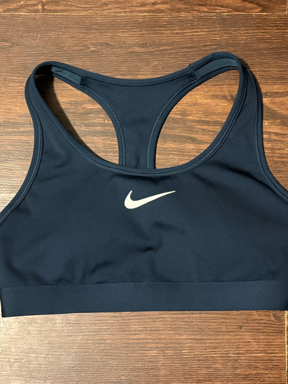 Nike Swoosh Medium Support Padded Sports Bra - Navy Blue - Size XS